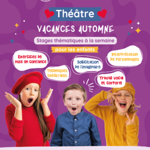 Stages Théâtre Enfants Toussaint 2026